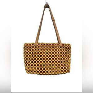 The Sak Bag Beaded Wood Tote Bag